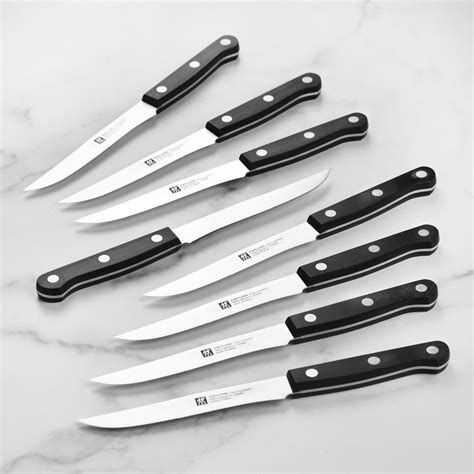 J.A. Henckels Gourmet Steak Knives - 8 Piece Set with Block – Cutlery ...