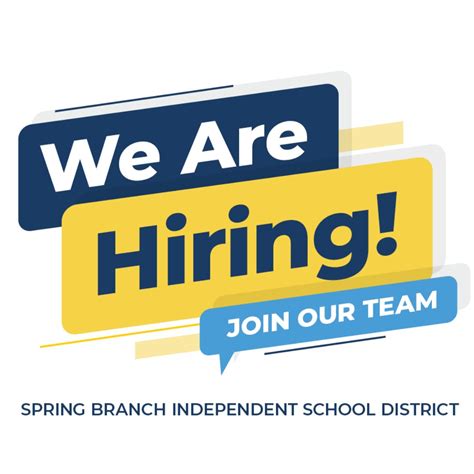 Spring Branch ISD on LinkedIn: Spring Branch ISD is hiring! 🍎 ️ Apply ...