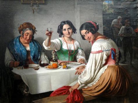 Italian Osteria Scene - Girl Welcoming a Person Entering (c1847 ...