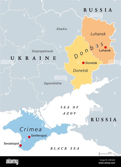 Map of donbas region of ukraine hi-res stock photography and images - Alamy