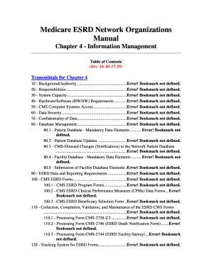 Fillable Online Medicare ESRD Network Organizations Manual - CMS Fax ...