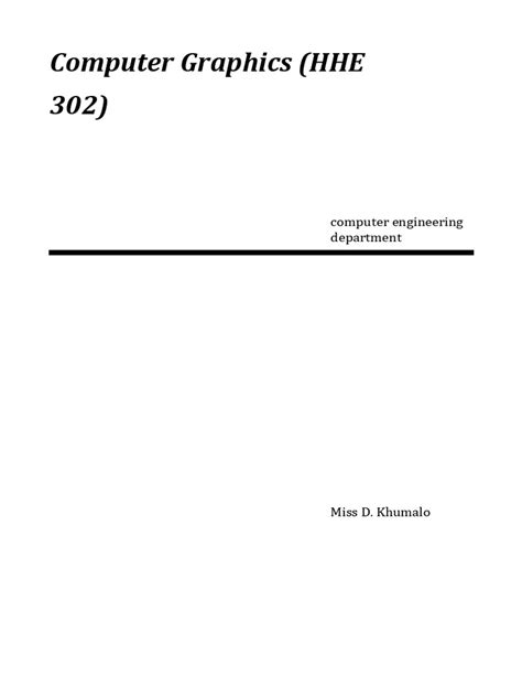 Computer Graphics Programming Notes 的图像结果