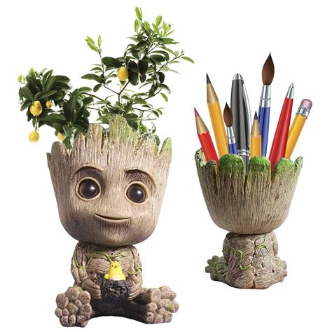 WOVIA Baby Groot Flowerpot Succulent Planters Pot,Cute Groot Model for ...
