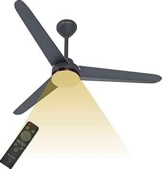 Candes BLDC Ceiling Fan with light | 1200mm | 3-Colour LED Lights ...