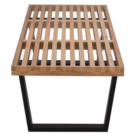 Poly and Bark Slat 5′ Bench in Natural Review