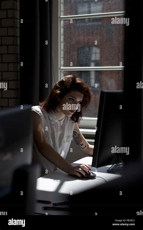 Woman Using Computer 的图像结果