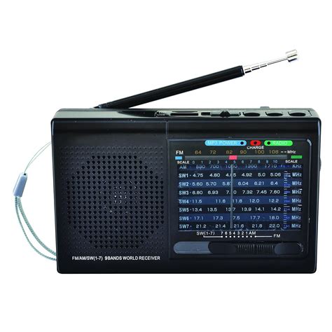 SuperSonic SC-1080BT 9-Band Bluetooth Enabled Radio - AM/FM Channels ...