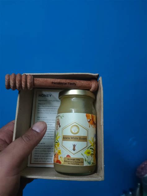 Himalayan Firefly Acacia White Honey (250 ml), 100% Pure Himalayan ...