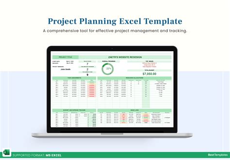 Tutorial Excel Project Planner 的图像结果