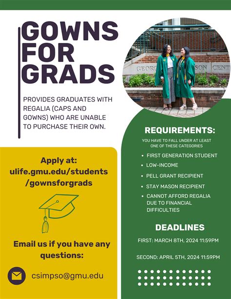 Gowns for Grads Lending Program | Costello College of Business
