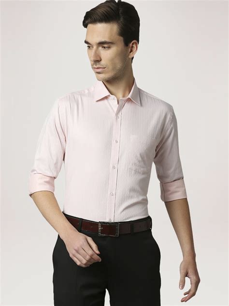 Men Orange Slim Fit Structure Cotton Shirts – MyRaymond