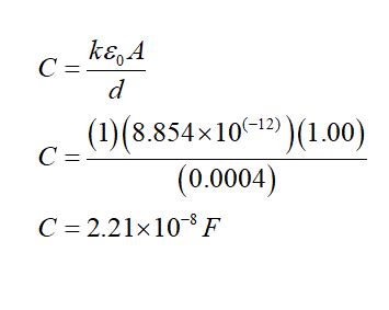 Image result for Specific Capacitance Formula