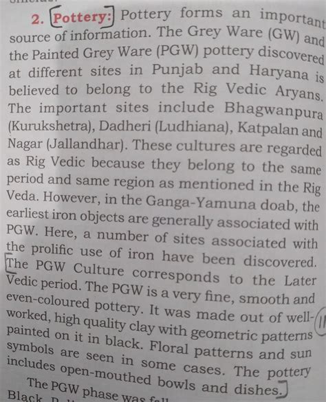 b) Briefly explain the characteristics of the Early Vedic Period and ...
