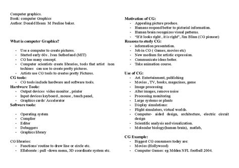 Computer-graphics 1 - Computer graphics: computer GraphicsAuthor ...