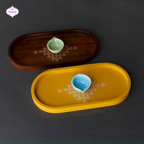 Kolam Serving Trays (Set of 2) – Trove Craft India