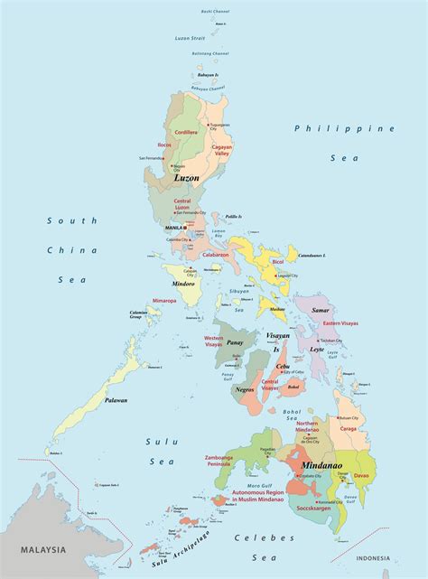 Map Of The Philippines With Cities