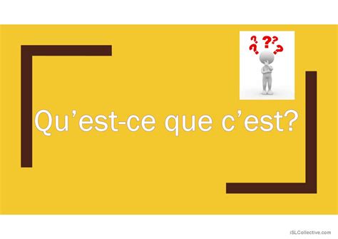 Qu Est Ce Que C Est Deutsch