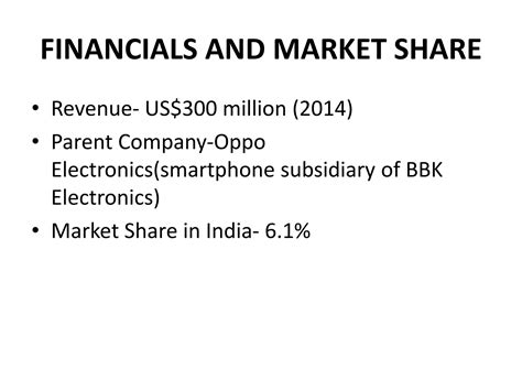 A presentation on OnePlus(2016) | PPTX - subsidiaries of oppo
