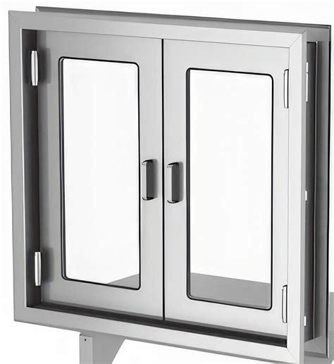 MAC Medical Dual door Pass-through Window (no shelf) 24" W x 34.5" H