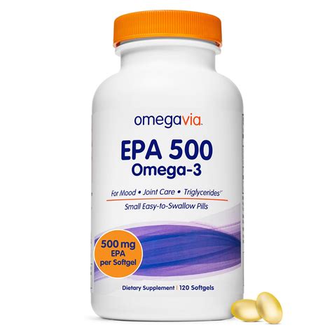 Omegavia Epa 500 Purified Omega 3 Fish Oil Supplement 500 | Desertcart ...