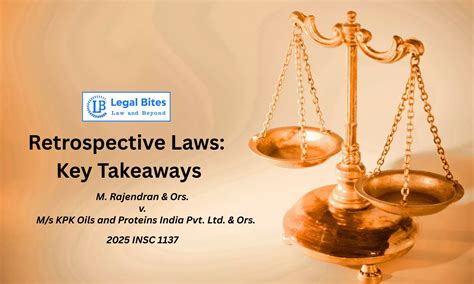 Supreme Court Clarifies Principles Governing Retrospective Operation of ...