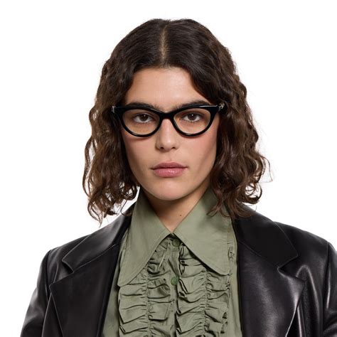 Cat-eye optical frame in black | GUCCI® GR