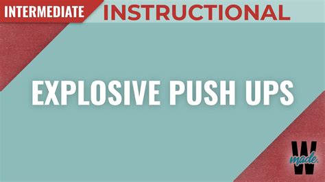 Image result for Explosive Push-Up Exercise