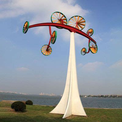 304不锈钢风力风能动力雕塑 抽象景观动态风动雕塑 风车装置厂家-阿里巴巴