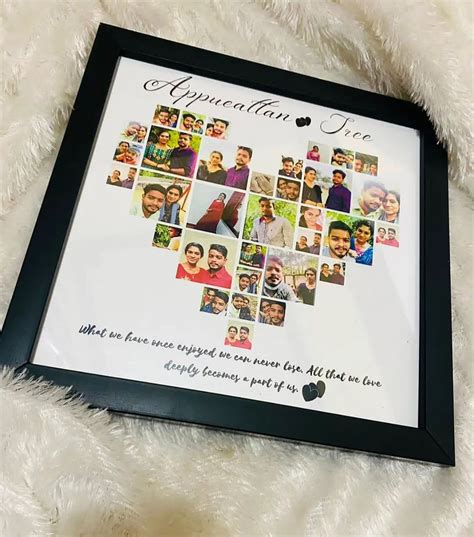 Heart Shaped Photo Collage Love Frame | Giftify