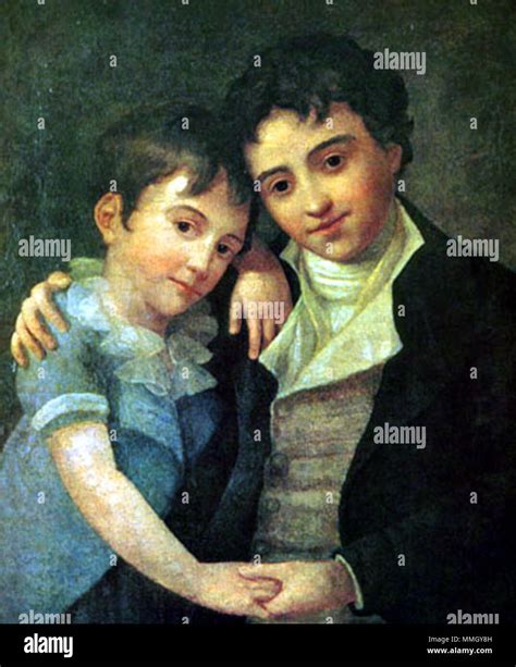 . Due figli di Wolfgang Amadeus Mozart e Constanze Mozart: Karl Thomas (a destra) e Franz Xaver ...