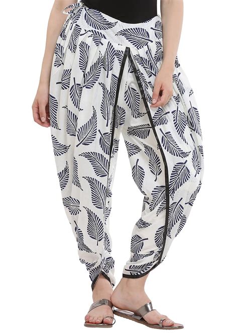 Get Contrast Solid Trim Leaf Dhoti Pants at ₹ 899 | LBB Shop