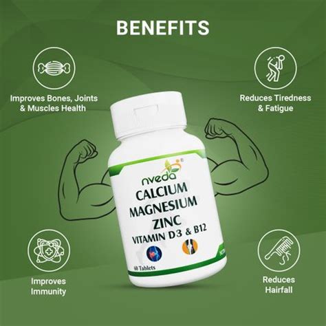 Nveda Omega 3 & Calcium, Magnesium, Zinc, Vit D3, Vit B12 Combo Price ...