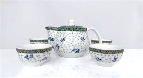 Floral Textured Gong Fu Teapot Tea Set – Golden Life Tea