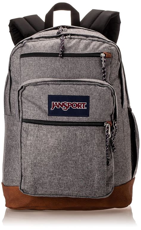 JanSport Cool Student 34 Ltrs Grey Letterman Poly School Backpack ...