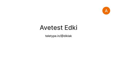 Avetest Edki — Teletype