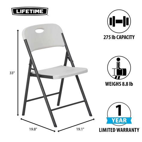 Lifetime blow molded folding chair beige – Artofit