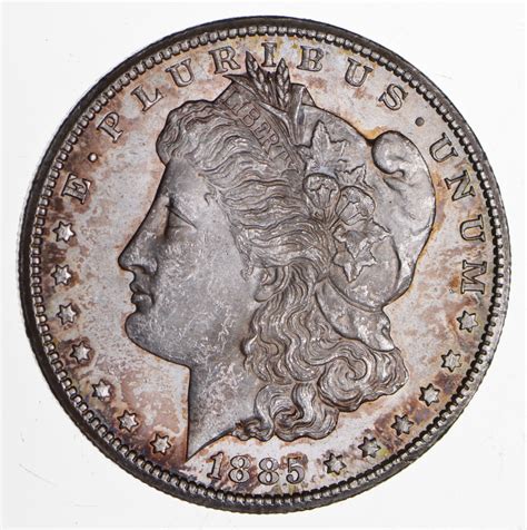 1885-CC Morgan Silver Dollar - Cool Tone - Uncirculated | Property Room