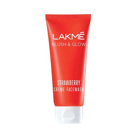 Buy Lakme Blush & Glow Strawberry Creme Face Wash With Strawberry ...