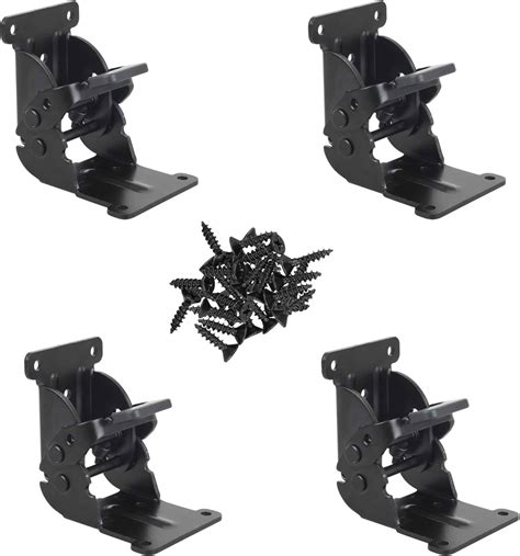 Folding Hinge Bracket for Table, Workbench, Bed Legs, Pack of 4 | Self ...