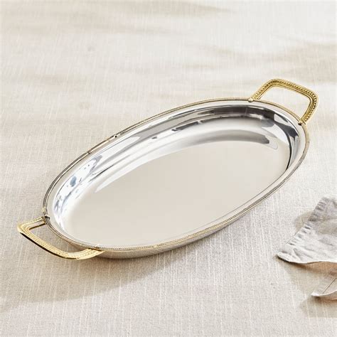 Buy Serveware Bulk Steel Serving Tray from Home Centre at just INR 2499.0