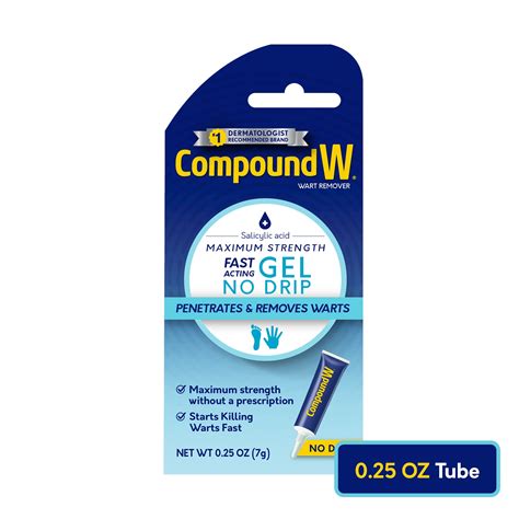Compound W Maximum Strength, Fast-Acting Gel Wart Remover, Salicylic ...