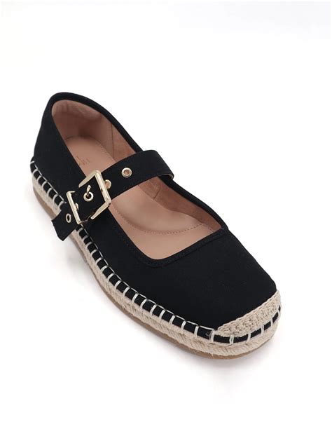 Time and Tru Womens Mary Jane Espadrille Flats - Walmart.com