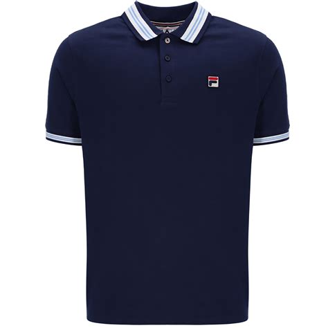 Fila Vintage Faraz Polo Shirt - Fila Navy MH002-411
