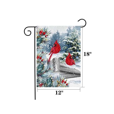 Buy Merry Christams Garden Flags 12 X 18inches Vertical Double Sided ...