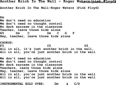 The Wall Floyd Lyrics