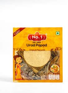 SFS NO.1 MOOD FOR FOOD No.1 Urad Papad - 200g Per Packet Masala Papad ...