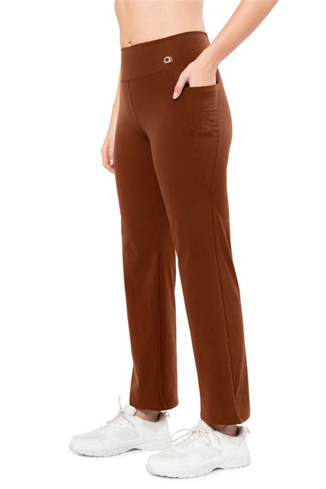 Buy Flaunt Flared High Rise Travel Pants - Potting Soil | amanté