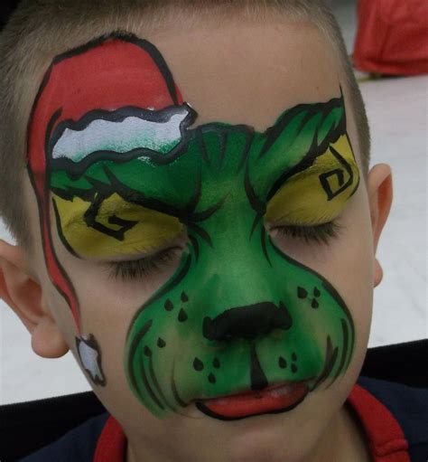 Grinch Face Painting at PaintingValley.com | Explore collection of ...