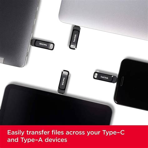 SanDisk Ultra Dual Drive Go USB Type-C 64 GB OTG Drive Compatible with ...