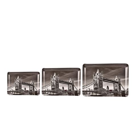 SND Homes Premium Melamine Break Resistant Serving Tray Set Flora Shape ...